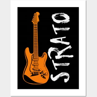 Guitar Strato Posters and Art